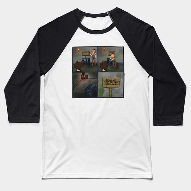 Gem Will Watch Impulse Build a Farm Here Baseball T-Shirt by JellyWinkle